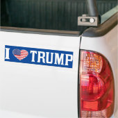 I Love Trump US Flag Autoaufkleber (Auf Lkw)