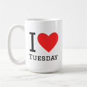 I love tuesday kaffeetasse (Links)