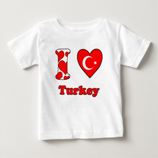 I love Turkey Baby T-shirt (Vorderseite)