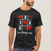 I Love U Heart Couple Matching Valentines Day Xoxo T-Shirt (Vorderseite)
