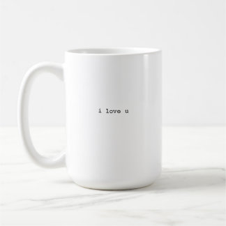 i love u mug kaffeetasse