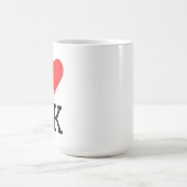 I love uk square sticker kaffeetasse (Mittel)