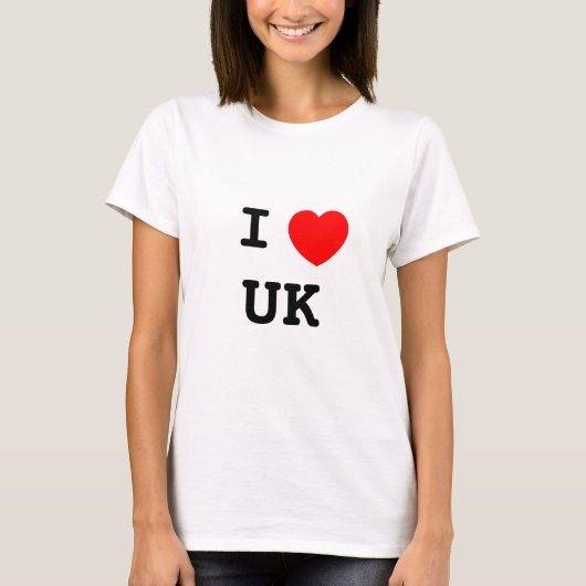 I LOVE UK T-Shirt (Vorderseite)