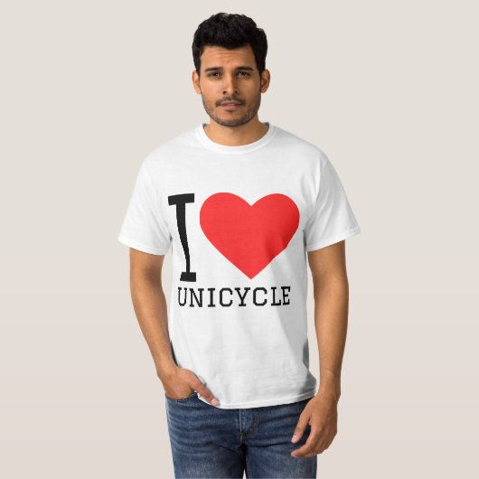 I love unicycle T-Shirt (Vorne ganz)