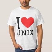 I love Unix  T-Shirt (Vorderseite)