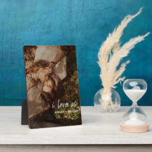 I Love Us Paar Quote Foto Names Fotoplatte