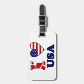 I love USA Gepäckanhänger (Vorderseite vertikal)