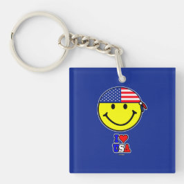 I LOVE USA KEYCHAIN  SCHLÜSSELANHÄNGER