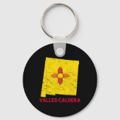 I Love Valles Caldera New Mexico Nm Retro Souvenir Schlüsselanhänger (Vorderseite)