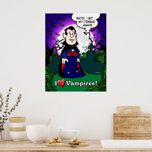 I Love Vampires Poster (Küche)