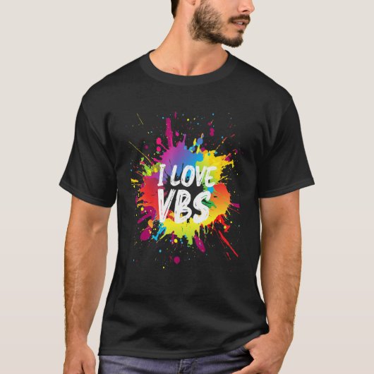 I Love Vbs Tees Crew Vacation Bible School Paint S (Vorderseite)