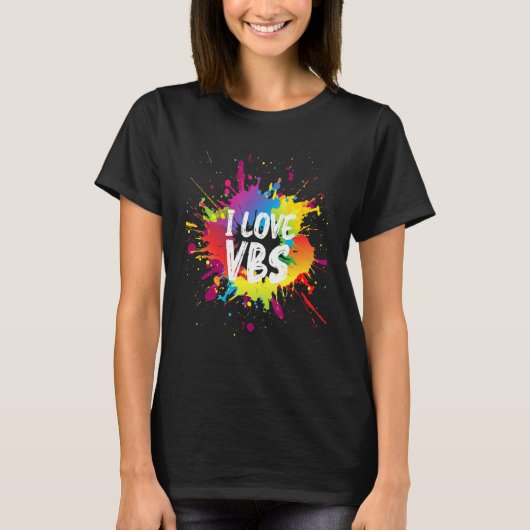 I Love Vbs Tees Crew Vacation Bible School Paint S (Vorderseite)