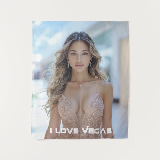 I LOVE VEGAS WANDTEPPICH (Vorderseite)