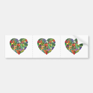 I Love Veggies Autoaufkleber