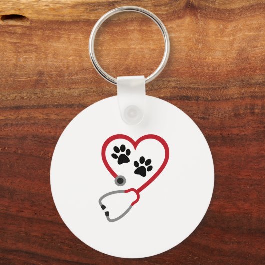 I love Veterinary Medicine Schlüsselanhänger (Vorderseite)