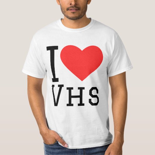 I love vhs T-Shirt (Vorderseite)