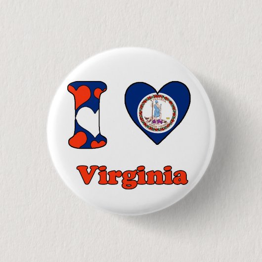 I love Virginia Button (Vorderseite)