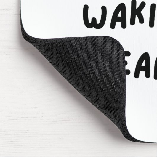 I Love Waking Up Early. Funny White Lie Party  Mousepad (Ecke)