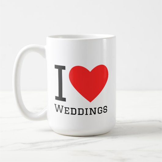 I love weddings  kaffeetasse (Links)