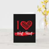 I Love West Int I Heart West Int Karte (Gelbe Blume)