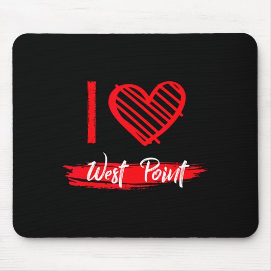 I Love West Int I Heart West Int Mousepad (Vorne)