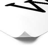 I Love Whales Poster (Ecke)