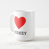 I love whiskey kaffeetasse (Vorderseite Links)