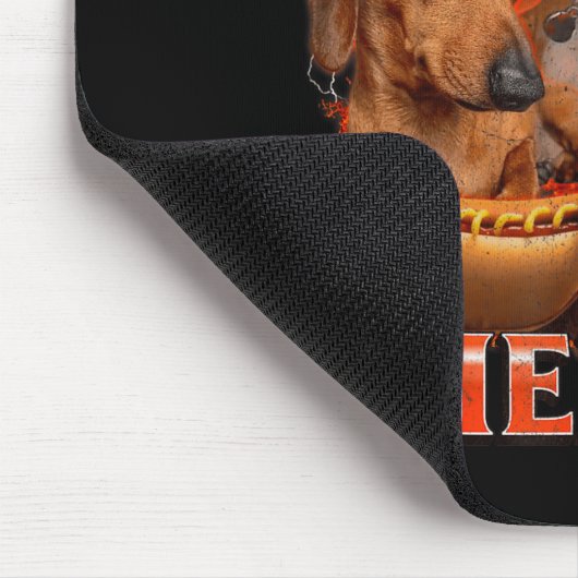I Love Wieners Funny Offensive Dachshund Bootleg G Mousepad (Ecke)