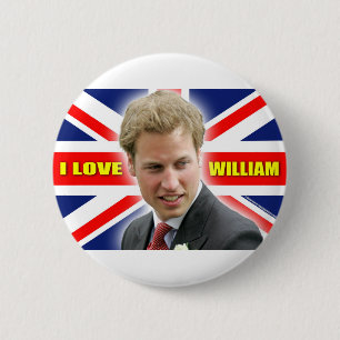 I Love William Button