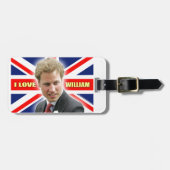 I Love William Gepäckanhänger (Vorderseite horizontal)