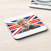 I Love William Getränkeuntersetzer (Linke Seite)