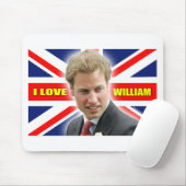 I Love William Mousepad (Mit Mouse)