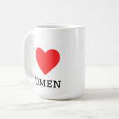 I love women kaffeetasse (Vorderseite Links)