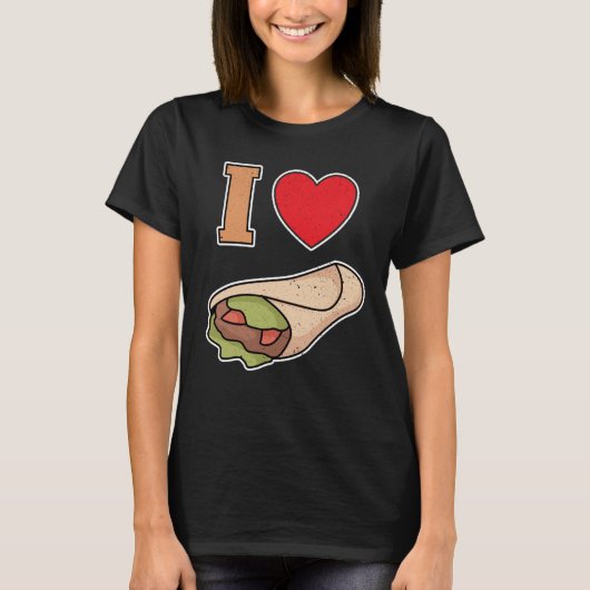 I love wraps T-Shirt (Vorderseite)