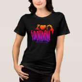 I Love WTF Heart Fiery Tri-Blend Shirt (Vorderseite)
