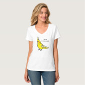 I Love Yellow Cockatiels T-Shirt (Vorderseite Vollansicht)