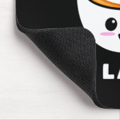 I Love You A Latte Funny Cute Coffee Heart Valenti Mousepad (Ecke)