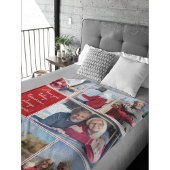 I Love You Always & Forever Modern 6 Photo Collage Fleecedecke