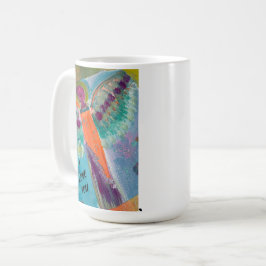 I LOVE YOU angel with original art Kaffeetasse