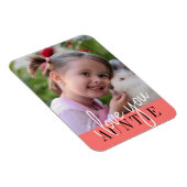 I Love You Auntie Custom Photo Magnet (Rechte Seite)