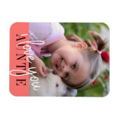 I Love You Auntie Custom Photo Magnet (Horizontal)