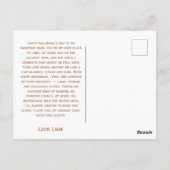 I Love You Beary Much In Cup Postcard Postkarte (Rückseite)