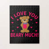 I Love You Beary Much Teddy Bear Puzzle (Vertikal)