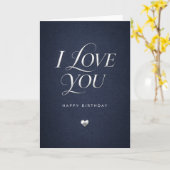i love you birthday card for men karte (Gelbe Blume)