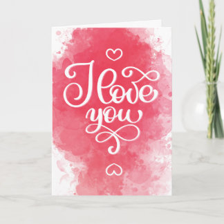 I Love You Blank Valentine’s Day Card Karte