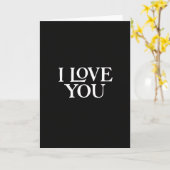 I Love You Card Karte (Gelbe Blume)