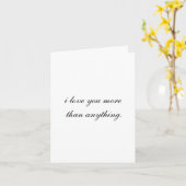 "I Love You" card Karte (Gelbe Blume)