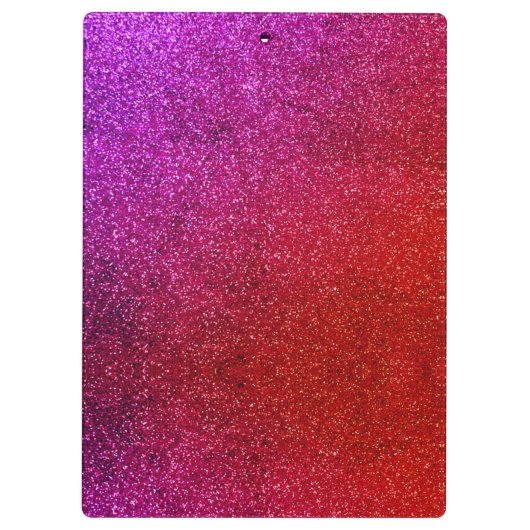 I love you chic pink glitter background Abstract Klemmbrett (Rückseite)