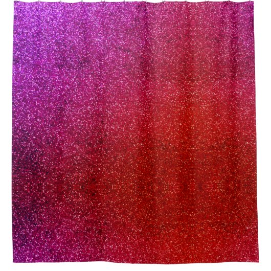 I love you chic pink glitter background duschvorhang (Vorderseite)