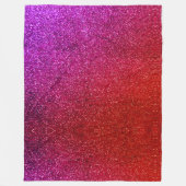 I love you chic pink glitter background fleecedecke (Vorderseite)
